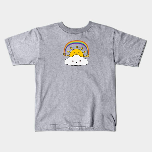 Sunshine and happy days Kids T-Shirt by happinessinatee